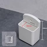 Vilgftyiet Remote Control Wall Mounted Holder - White ABS Organizer view 8