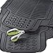 Black 3 Piece Trim to Fit Odorless Premium Rubber Mats for Honda CRV