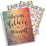 Planner 2018 by Tools4Wisdom Planners - 8.5 x 11 Hardcover w Tabs - First Ever Planner with a Daily Weekly Monthly Yearly Goals Planning System - Spiral | Color Pages | Stickers | Dated Calendar Year
