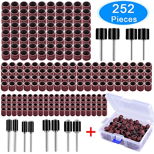Austor 252 pieces sanding drum kit with free box includ…