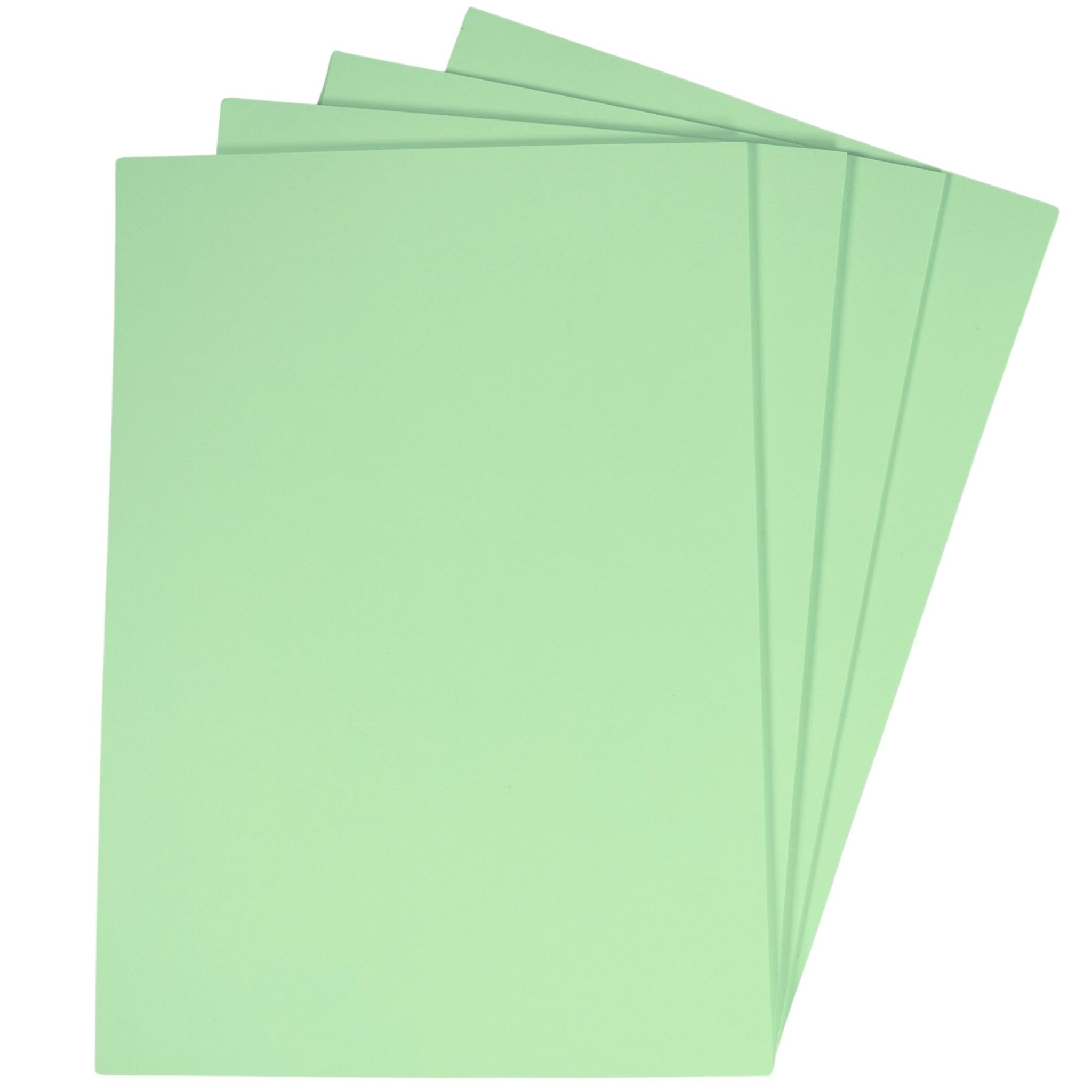 A4 Mint Green Card - 50 Sheets, 160gsm Coloured Printer Photocopier Card