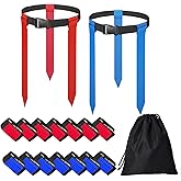HikounFlag Football Belts,2Sets/14Sets for Adults Youth andAdults Adjustable Flag Football with Flags, Training Equipment
