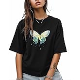 T-Shirt for Women, Water Bohemian Butterfly