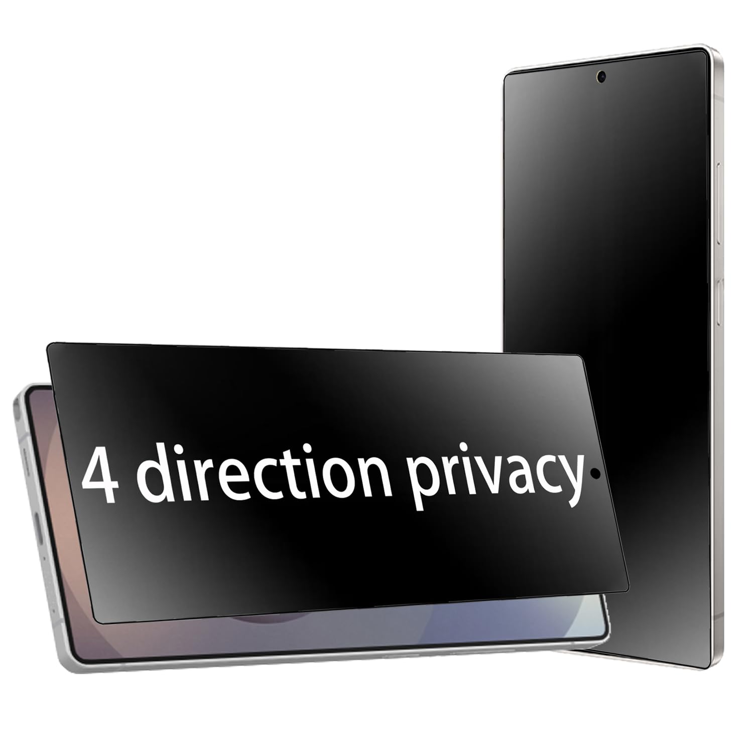 Photo 1 of BWEDXEZ 2 Pack 360 Degree Matte Privacy Screen Protector for Samsung Galaxy S22 Plus / S23 Plus Anti-glare Anti-Spy 4 Sides Soft Film Support Finger Unlock 6.6 inch