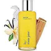 By Rosie Jane Everyday Body Oil (Dulce Fragrance) - Vanilla, Hinoki Wood & Nude Musk Scented Body Care with Sunflower, Olive & Rosehip Seed Oil to Hydrate and Nourish Dry Skin (5 fl oz)