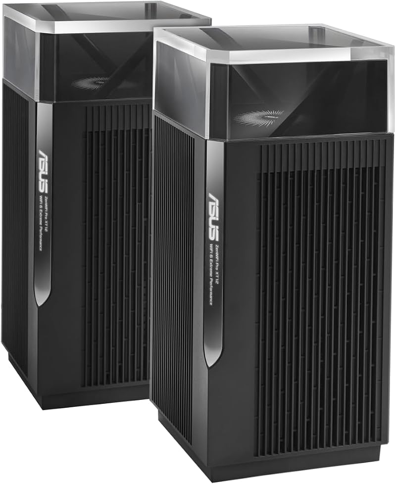 ASUS ZenWiFi Pro XT12 AX11000 WiFi 6 Mesh System 2 Pack 6000 sq ft Tri-Band