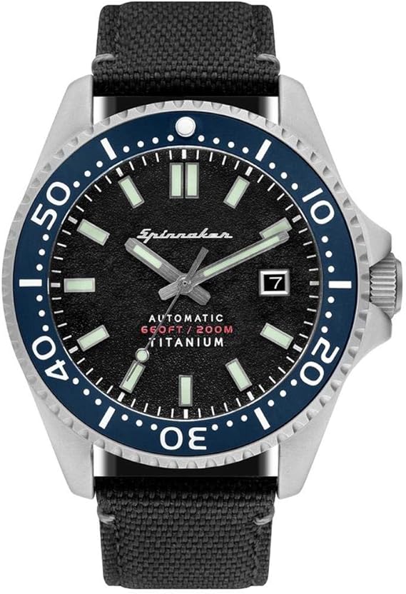 Amazon Spinnaker メンズ Tesei 43mm ブラックレザーバンド チタンケース サファイアクリスタル 自動腕時計 Sp 5061 01 メンズ腕時計 腕時計 通販