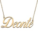 HUAN XUN Customized Custom Simple Any Name Necklace