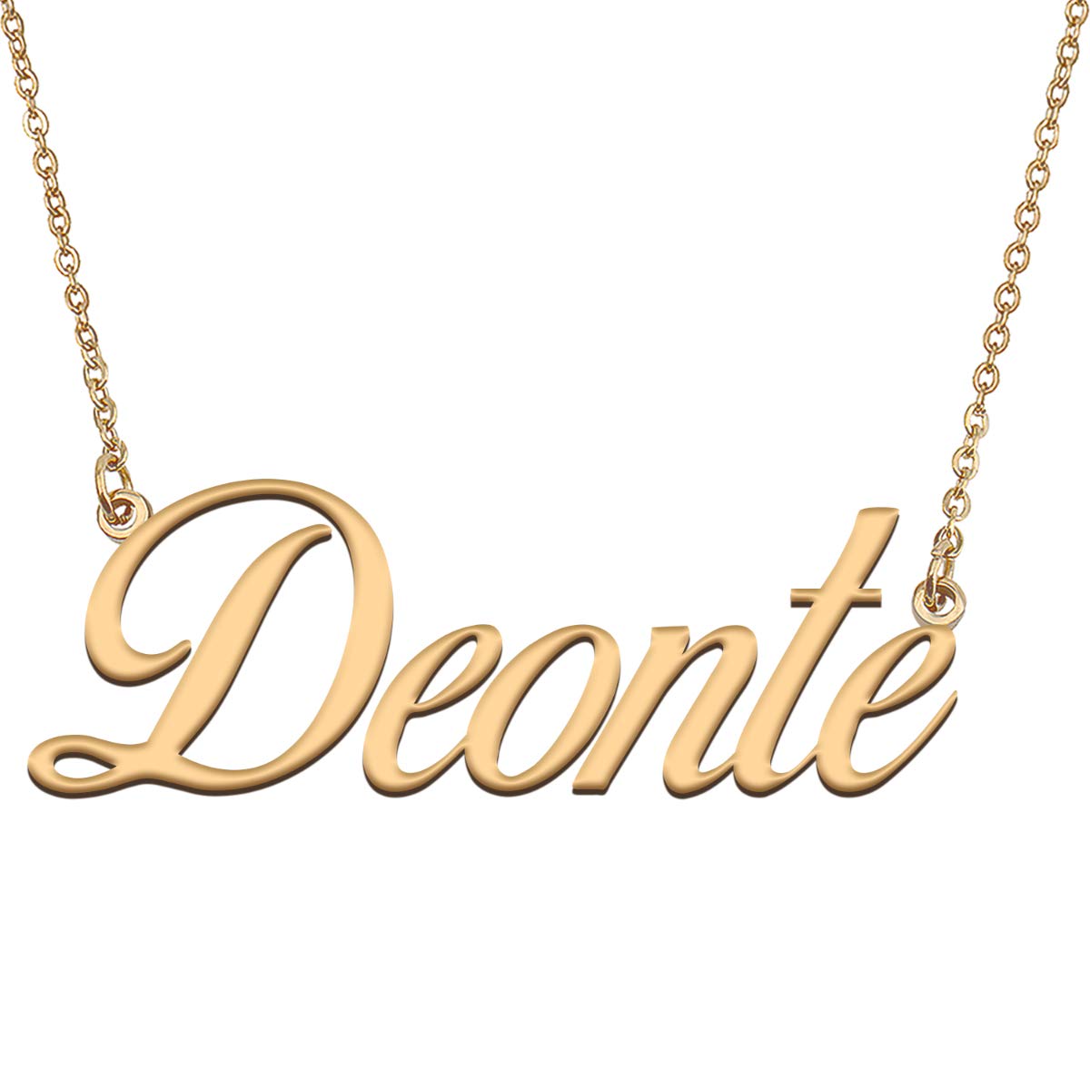 HUAN XUN Customized Custom Simple Any Name Necklace