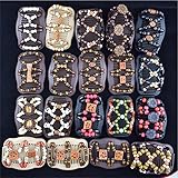 FUMUD Fashion Design Style Multi Butterfly Magic Wood Beading EZ Double Clips Hair Slide Combs Hair Accessories (12pcs)