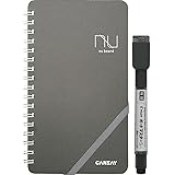 nu board Memo Size (4 x 7 inch) NGSH03FN08 Whiteboard Notebook - Dry Erase Notebook - Mini Size Dry Erase Board - Environment
