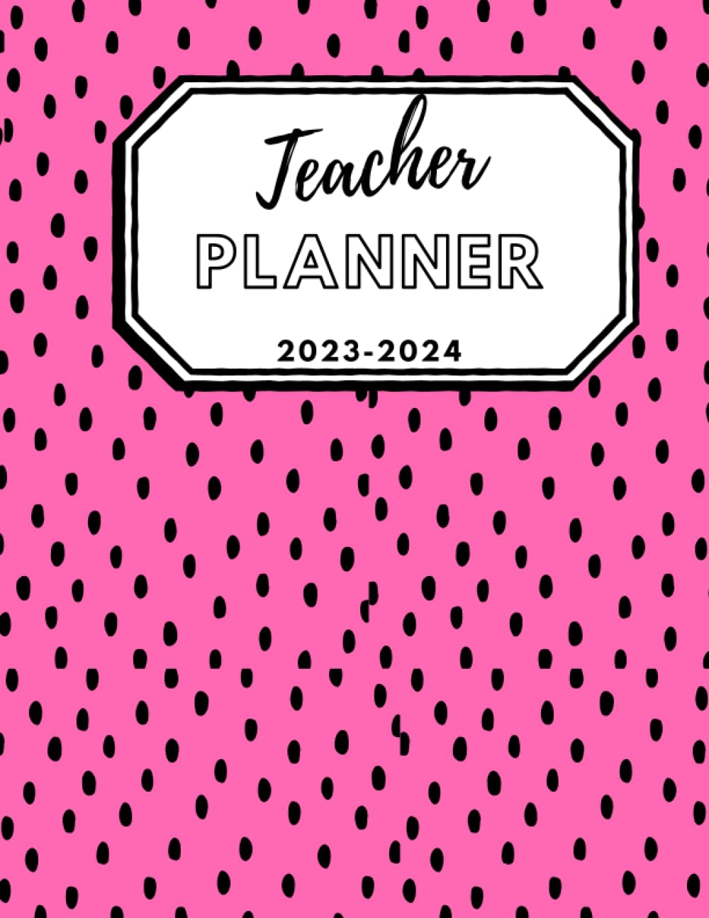 Teacher Planner: Pink Dot: Daily lesson organiser