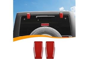 Hoolcar Rear Window Hinge Cover Liftgate Glass Hinge Cover for 2007-2017 Jeep Wrangler JK JKU Hardtop, Red