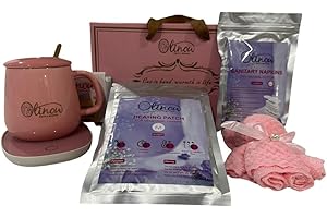 First Period Gift Box for Girls – 15-Piece Menstrual Kit with Mug, Spoon, Warmer, Cute Bear Towel, Heat Patches, Pads & Educa