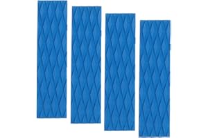 FIOZINX 4Piece Surfboard Traction Pads Surfing Front Deck Surf Traction Anti Slip Pad EVA for Surfboard Longboard Shortboard Funboard Fish Skimboard and Kayak