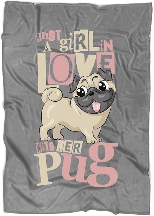 pug blanket amazon