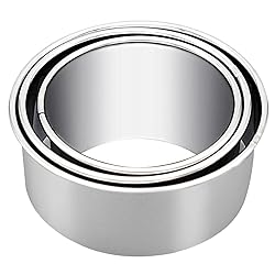 3Pack Round Cookie Biscuit Cutter Set, Stainless