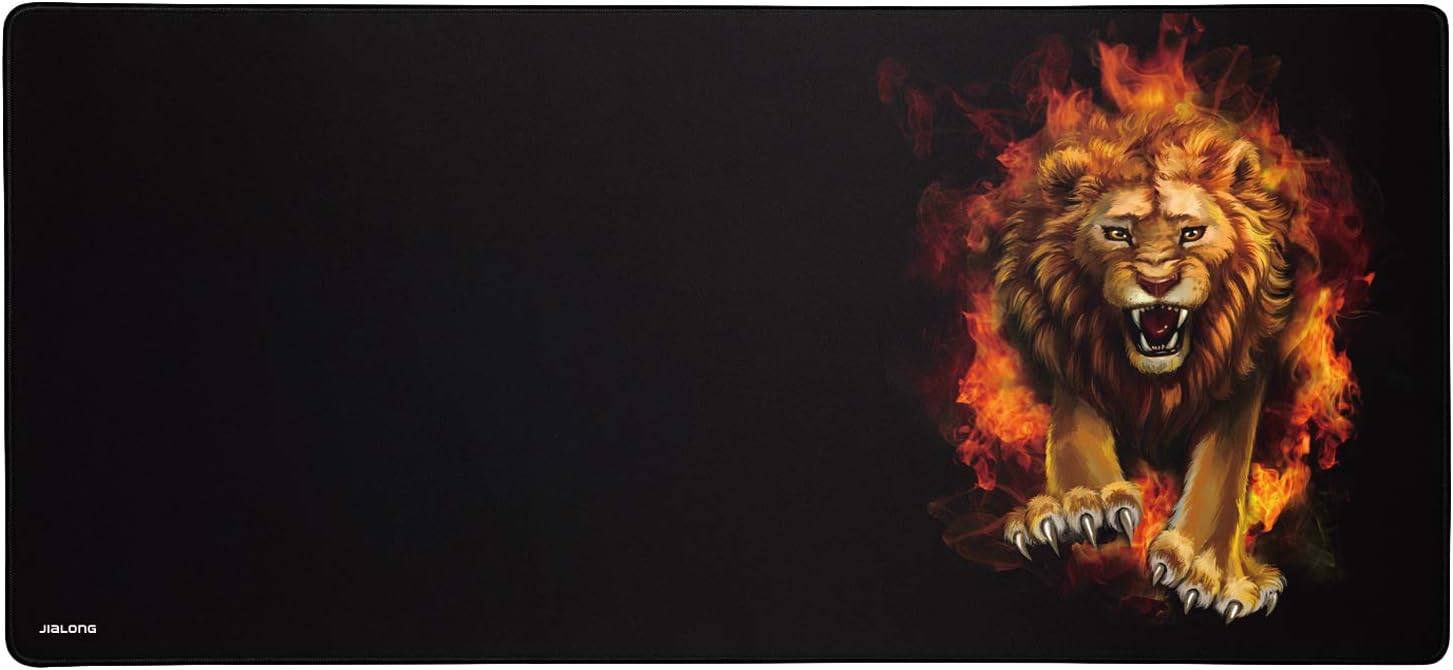 JIALONG Gaming Mouse Pad Large XXL (900x400x3mm) Thick Extended Mousepad Desk Mat with Smooth Cloth Surface, Improved Precision and Speed Designed for Gamer