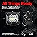 MICTUNING 2Pcs LED Pods 4 Inch Spot Flood Combo Beam Cube LED Work Light, 3000 Lumens Triple Row Offroad Light Driving Fog Lamps For Pickup Trucks Jeep ATV UTV SUV Boat Marine