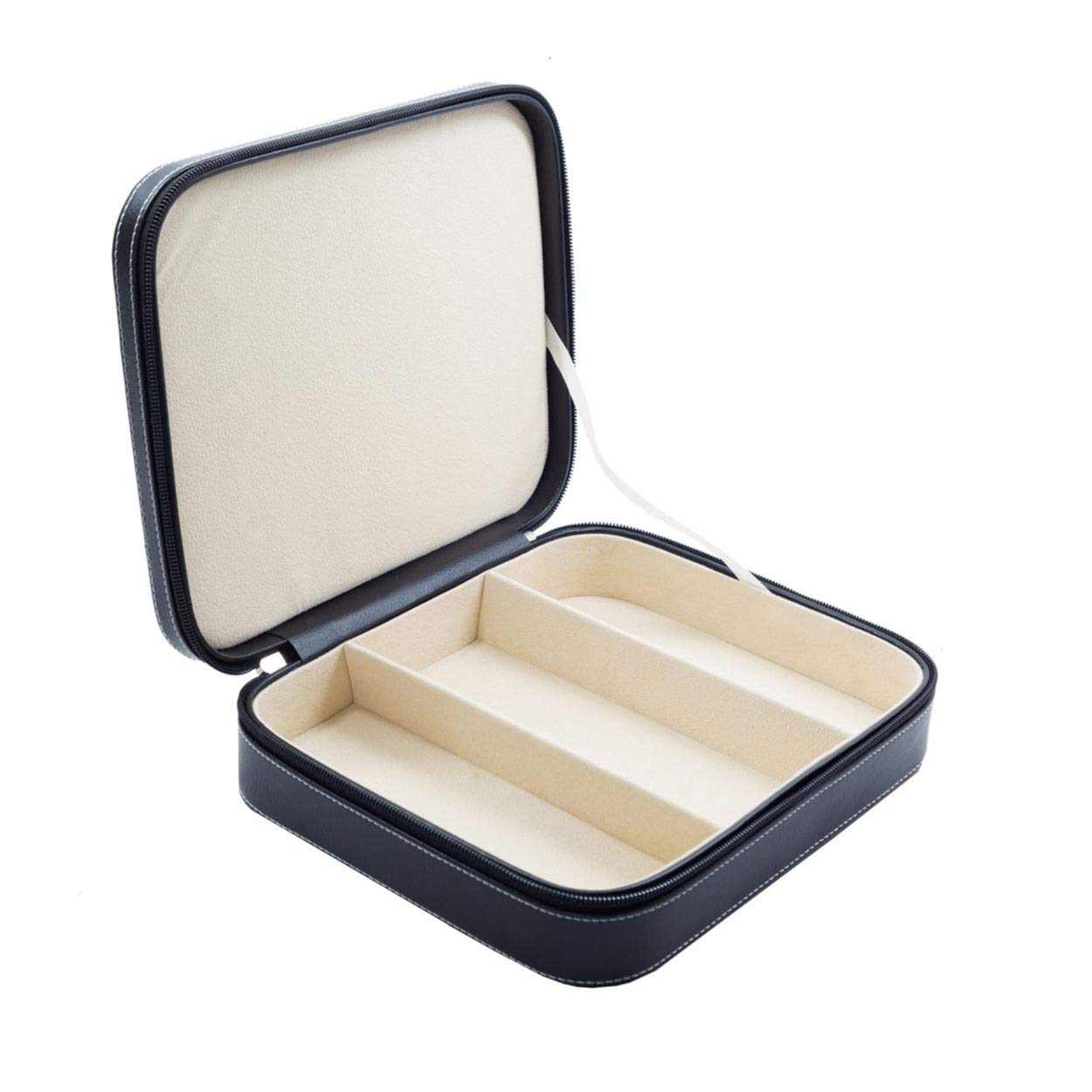 3 Piece Extra Large Travel Eyeglass Sunglass Glasses Zippered Case