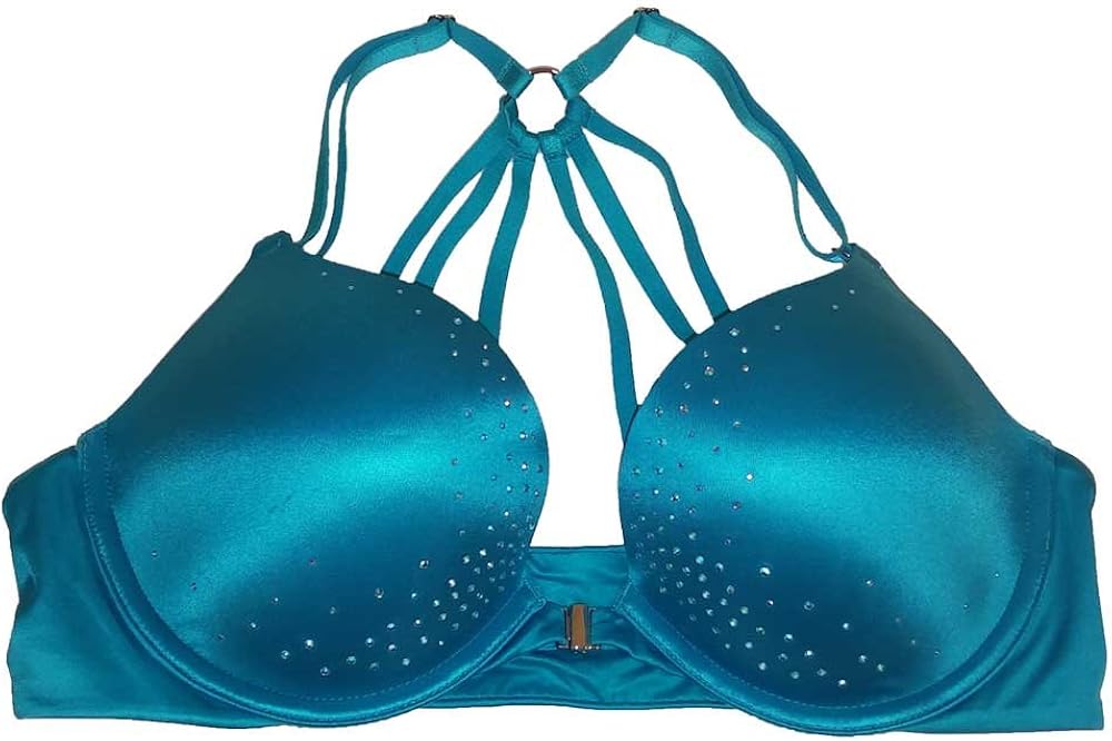 Victoria's Secret Bra Very Sexy Padded (32DDD, Bright Teal Rhinestones