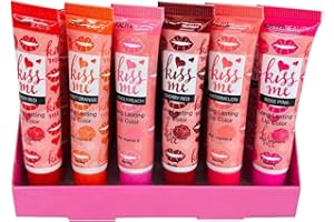 SWETIYOU 6 Colors Peel Off Lip Stain, Tattoo Lip Tint Lipstick Long Lasting Waterproof Lip Gloss Set Non-stick Cup Peel-Off Lip Tint for Women Girls Makeup