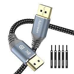 8K DisplayPort 1.4 Cable 25 Feet,Adoreen DP Cord