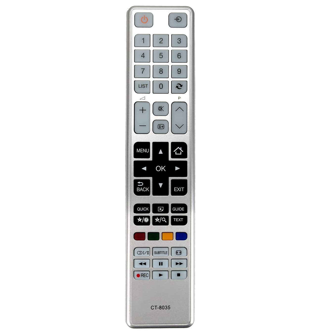 Vinabty CT-8035 CT8035 TV Remote Control fit for TOSHIBA 48L3433 32W3453DB 40L3451DB 40L3453DB 40L3455DB 32D3453DB 40L3453DB 32W3451DB 32D3453DB