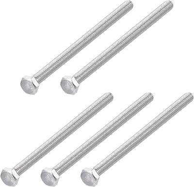METALLIXITY M6 x 150mm Hex Bolts 304 Stainless Steel 5Pcs