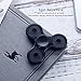 Tri-Spinner Fidget Toy With Premium Hybrid Ceramic Bearing, AIRWALKS Best Stress Reducer Relieves ADHD Anxiety and Boredom, Spins up to 1-5 min Non-3D (Black)