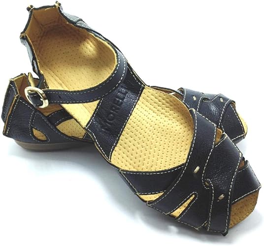 sandalias femininas de couro legitimo