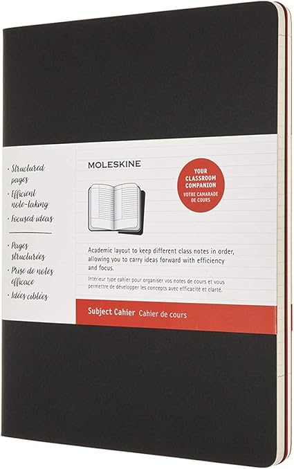 Moleskine Cahier Journal Sujet Ensemble De 2 Cahiers Pour Prendre Des Notes Couverture En Carton Mise En Page Academique Extra Large Taille 19 X 25 Cm Couleur Noir Et Rouge Canneberge 160 Pages