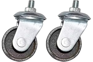 2-Pack Heavy-Duty Horizontal Caster Wheels for Under-Car Lifts and Trailer Jack Stands – 3-Ton & 4-Ton Steel Replacement Cast