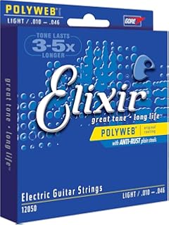 Elixir Electric Guitar Strings
 - Amazon Com Elixir Strings Electric Guitar Strings W Nanoweb Coating Light 010 046 Musical Instruments