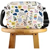 POFULL Luke's Diner Merch TV Show Inspired Gift Stars Hollow Fans Crossbody Bag