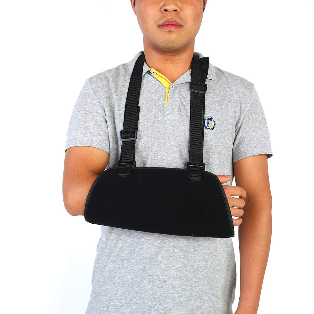 Arm Sling Brace with Shoulder Immobilizer Support for Womens and Mens Adjustable Split Strap for recovery Injured Arm, Wrist, Elbow, Shoulder Broken & Fractured Bones, Dislocation, Sprains, Strains &