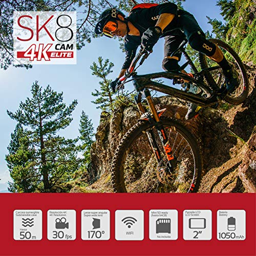 SK8-CAM-Elite-4K-Cmara-de-accin-4K-con-Sensor-CMOS-Color-Negro