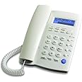 Ornin Y043 Corded Landline Telephone for Home, Caller ID/Call Waiting, Easy-to-Use, Speaker, Display, Desk Phone Only (Off-White)