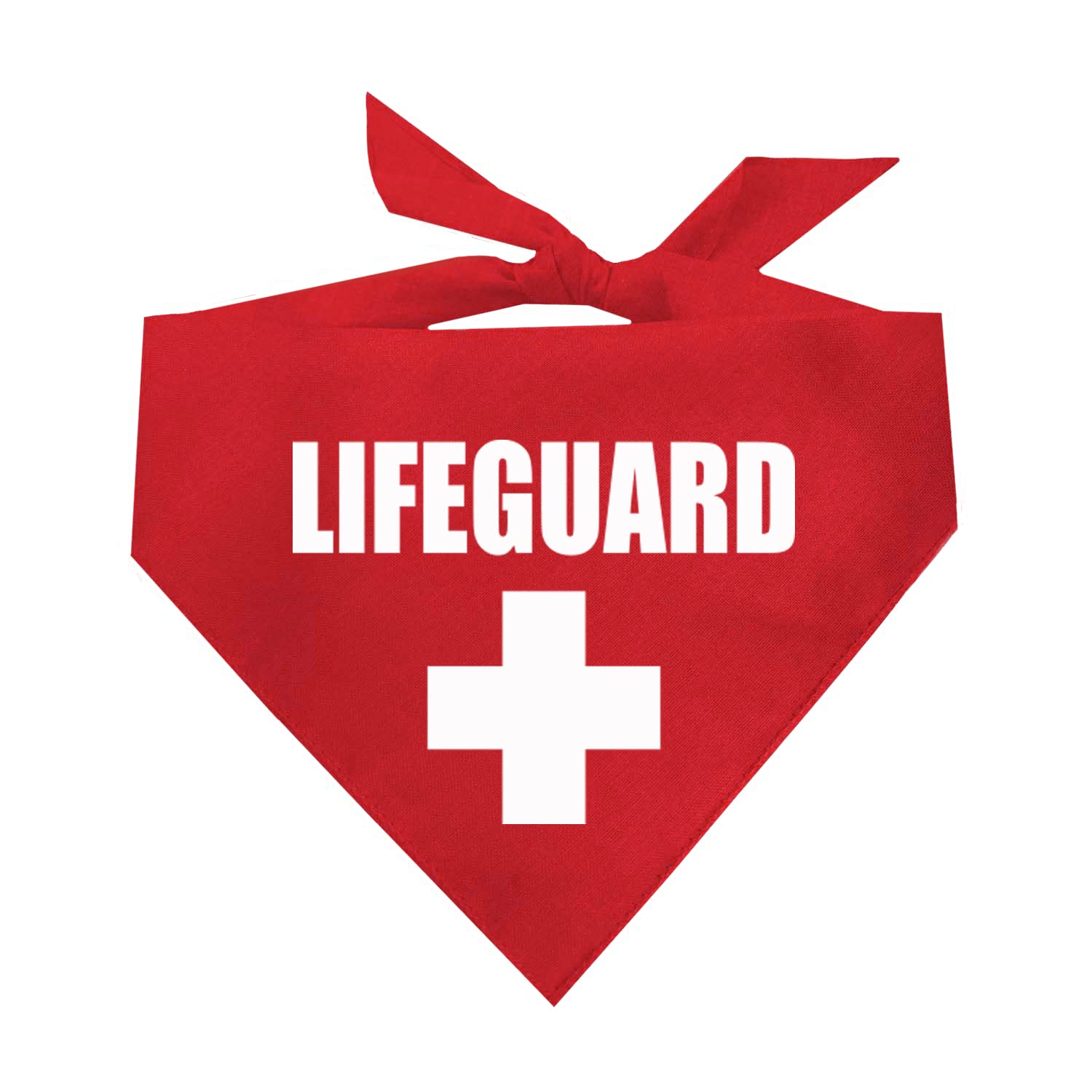 Lifeguard Summer Beach/Pool Printed Dog Bandana (Assorted Colors)