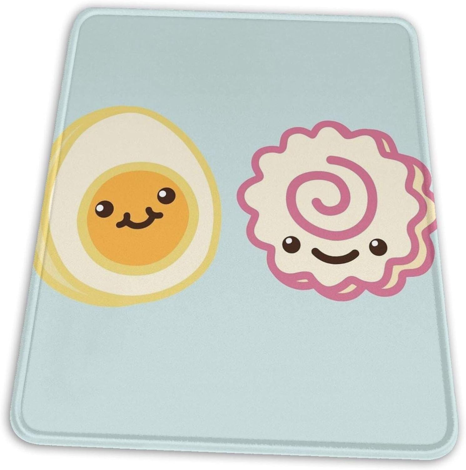 Narutomaki - Cute Fishcake and Egg - Kawaii Food Electronic Sports Office Gaming Learning Rubber Non-Slip Mouse Pad