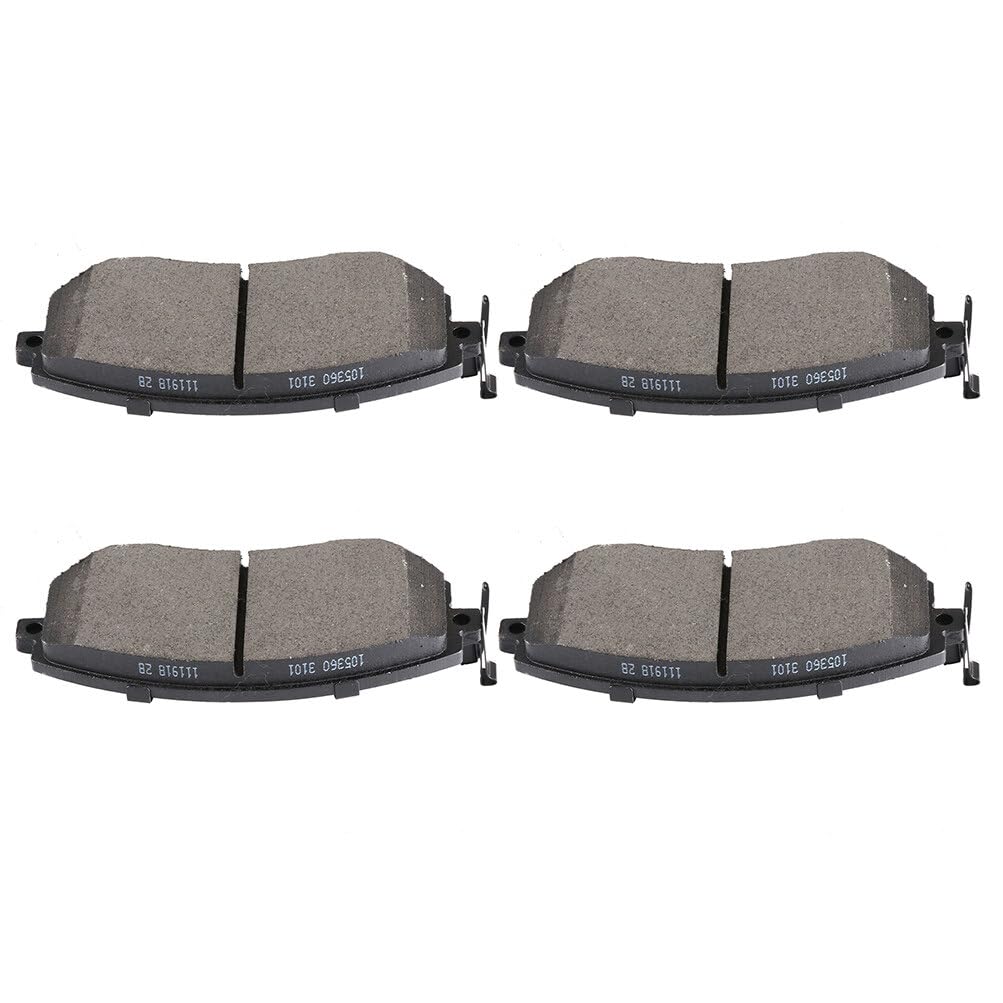 cciyu D1539 Front Semi-Metallic Disc Brake Pads Kit