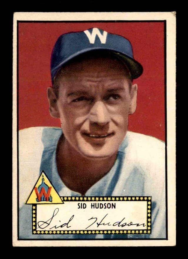 60 Sid Hudson HOF 1952 Topps Baseball Cards (Star