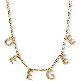 Sorority Shop Delta Gamma Necklace — DG Name Necklace, 18K Gold Plated Sorority Gifts Necklace, Long-Lasting Delta Gamma Gifts for Women