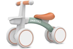 Umatoll Baby Balance Bike Toys for 1 Year Old Boys Girls Gifts, Adjustable Seat Baby Walker, First Birthday Gifts, 12-24 Mont