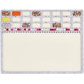 BENECREAT Large Rectangle Felt Beading Mat, Felt Bead Design Boards with Centimeter Alphabetic Scale Beads Tray Bead Pads for Art Crafts Jewelry Making Beading Supplies, 14.4x11inch