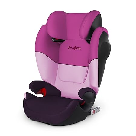 Cybex Silver Solution M-fix SL, Autositz Gruppe 2/3 (15-36 kg), mit Isofix, Purple Rain