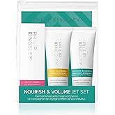 Philip Kingsley Haircare Travel Set: Volumizing Shampoo, Conditioner, and Deep-Conditioning Mask for Fine, Limp Hair - Adds Body and Shine