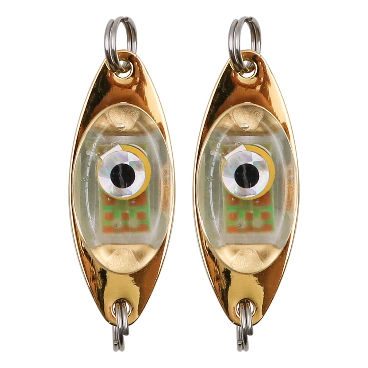 Tiardey 2Pcs Fishing Lures for Bass Trout LED Fishing Lures Underwater Flasher Deep Drop Fishing Lights