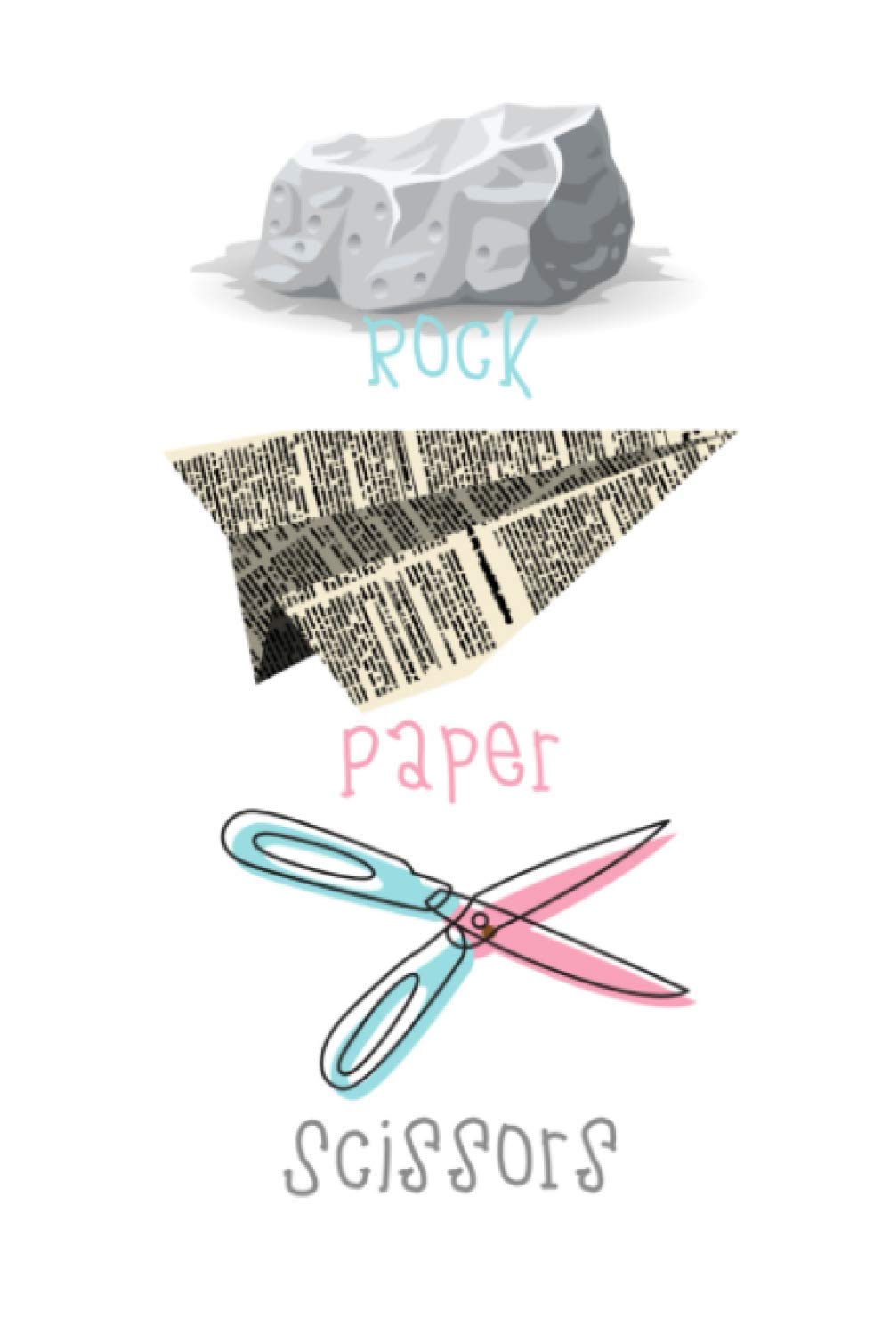 Rock Paper Scissors Journal: 6x9, 100 page, lined blank personal notebook