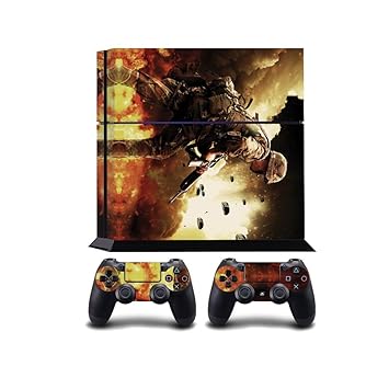 Paratrooper at War Print PS4 PlayStation 4 Vinyl Wrap / Skin / Cover / Aufkleber/ Folie fur Sony PlayStation 4 Console und PS
